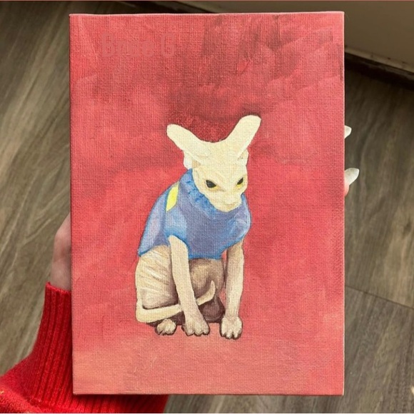 NEW ‘MAD SPYNX IN A SWEATER’ MEME CAT ART PRINT - Picture 13 of 16